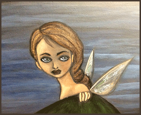 Painting by Lizzie of a fairy.
